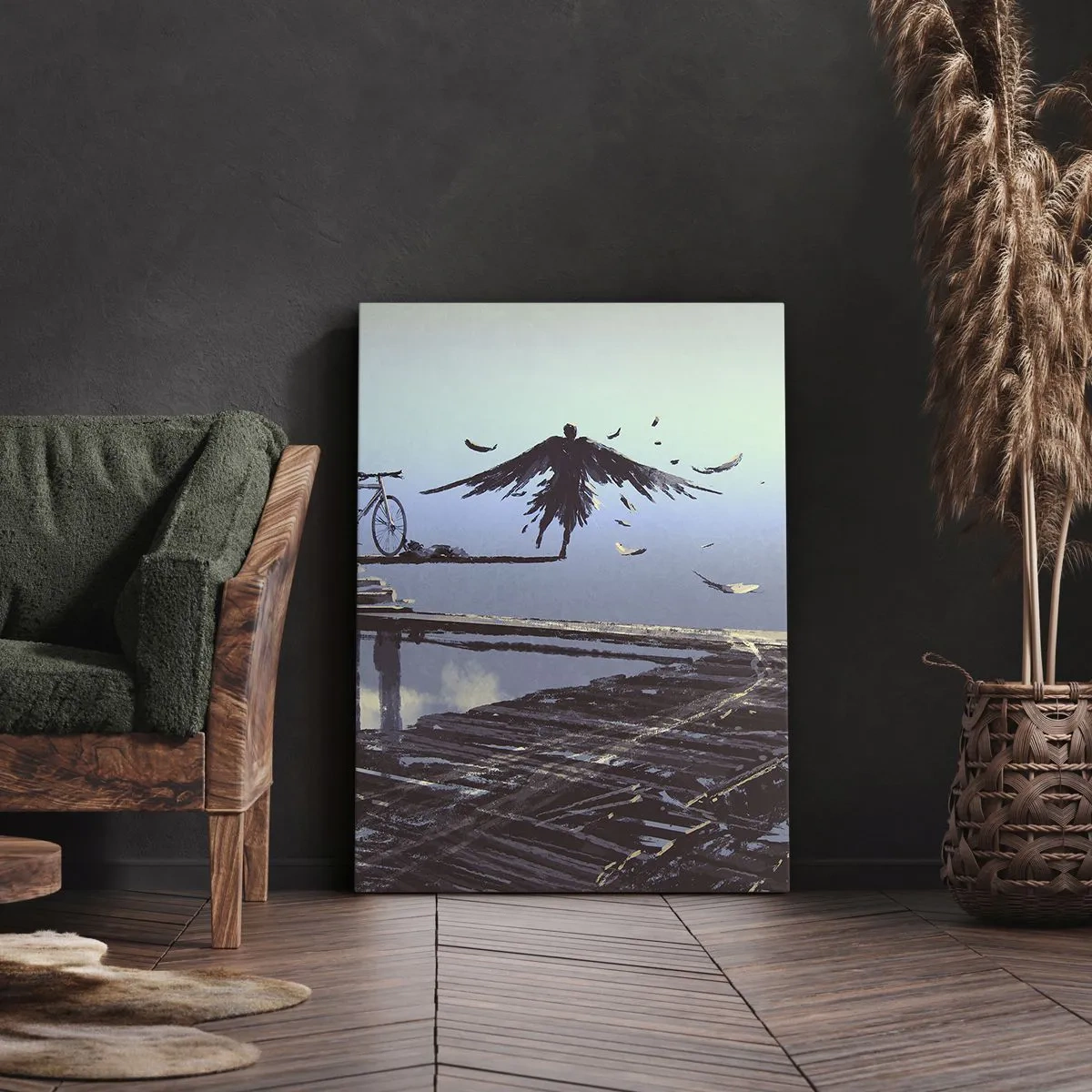 Impression sur toile - Image sur toile - Icare est toujours vivant - 55x100 cm