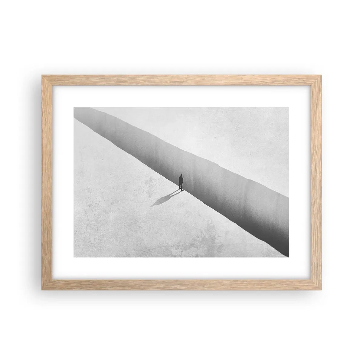 Affiche dans un chêne clair - Poster - Un objectif clair - 40x30 cm