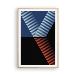 Affiche dans un chêne clair - Poster - Histoire simple - 61x91 cm