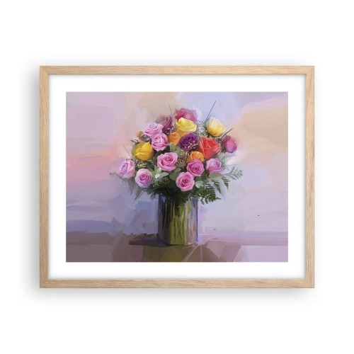 Affiche dans un chêne clair - Poster - Beauté conservée - 50x40 cm