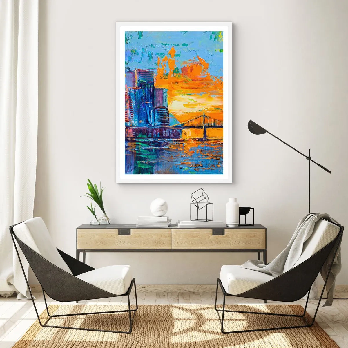 Affiche dans un cadre blanc - Poster - Culture et nature - 70x100 cm