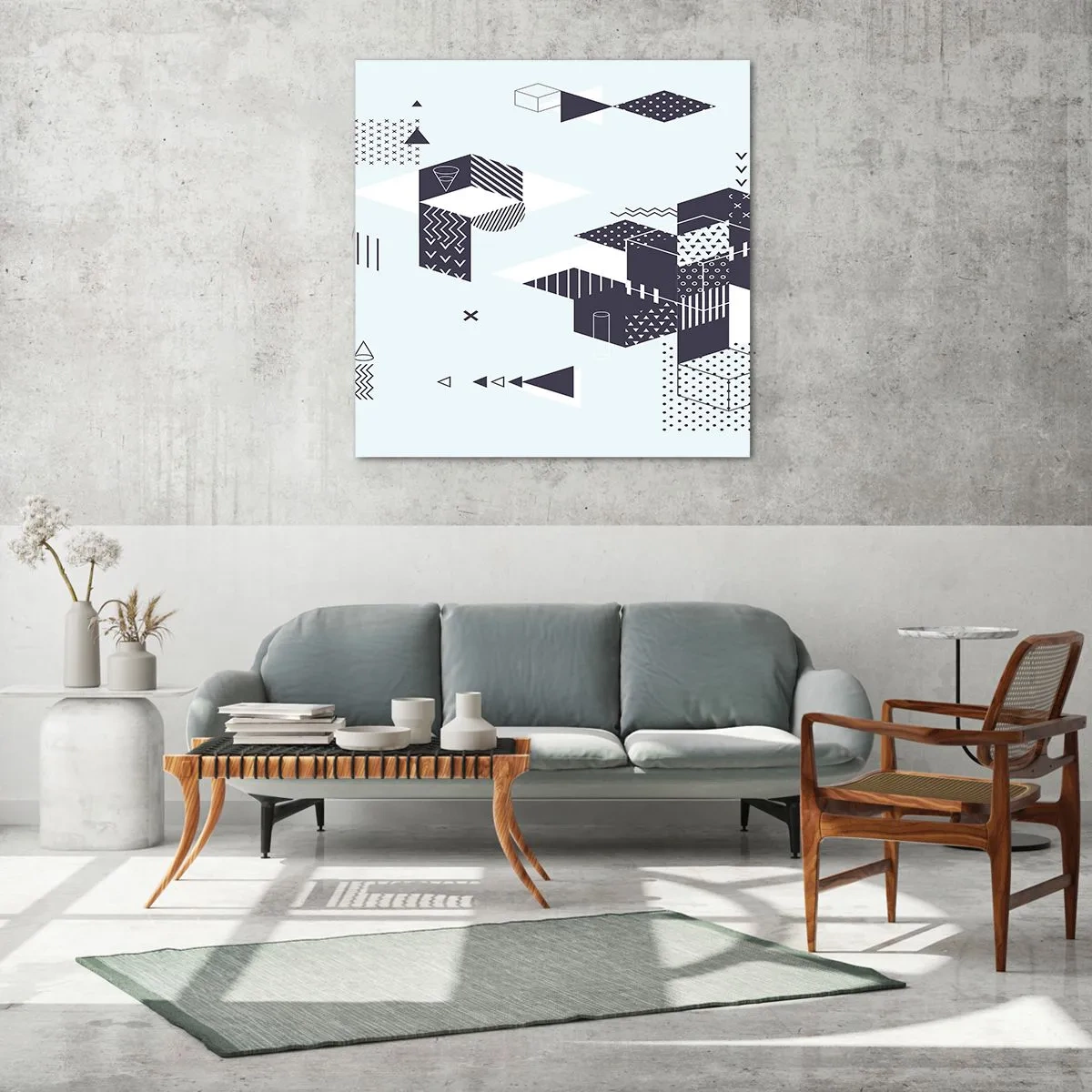 Impression sur verre - Image sur verre - Dans l'âme d'un mathématicien - 40x40 cm