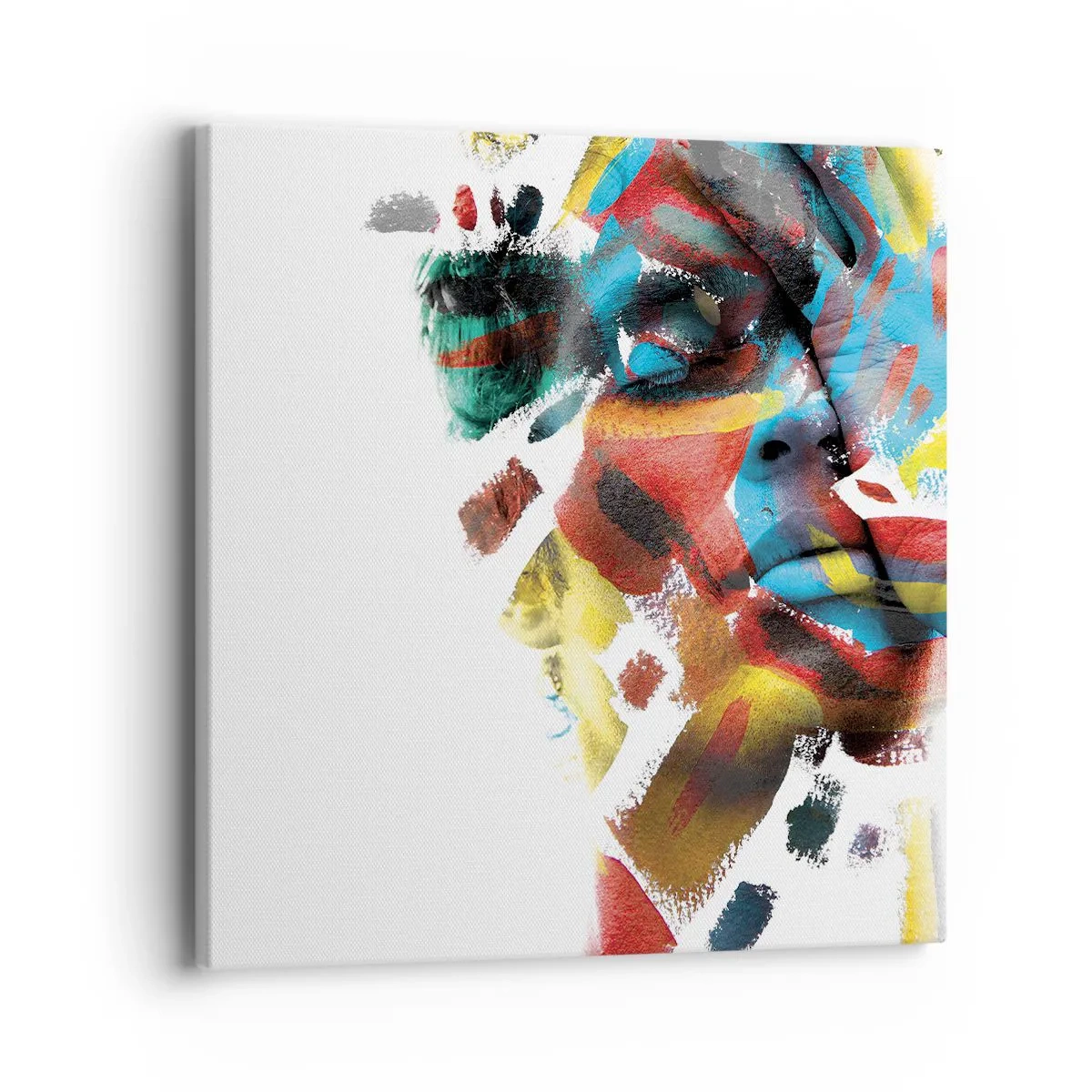 Impression sur toile - Image sur toile - Personnalité colorée - 40x40 cm