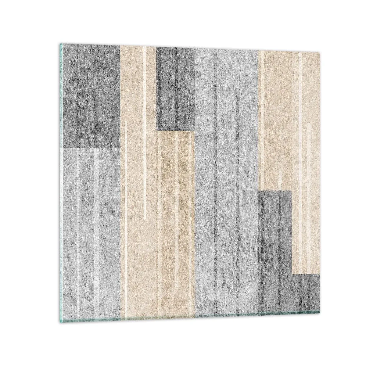 Impression sur verre - Image sur verre - Composition : se tenir droit - 40x40 cm