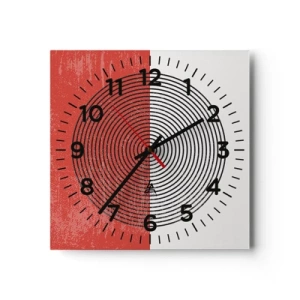 Horloge murale - Pendule murale - Dans le mille - 30x30 cm