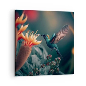 Impression sur toile - Image sur toile - une vie vraiment colorée - 50x50 cm