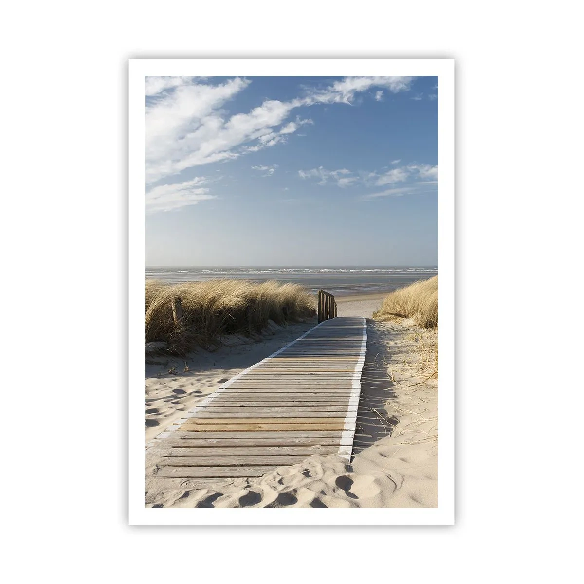 Affiche - Poster - Derrière la dune, dans le bruissement de l'herbe - 70x100 cm