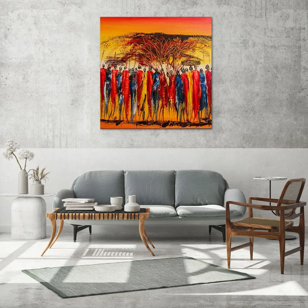 Impression sur verre - Image sur verre - Là-bas, là-bas, ils vont là-bas - 40x40 cm