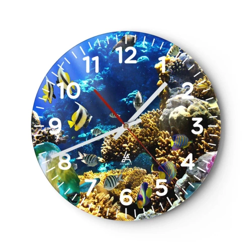 Horloge murale - Pendule murale - Beaucoup de circulation sur la route des vacances - 30x30 cm