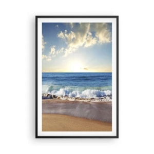 Affiche dans un cadre noir - Poster - Mouvement et immobilité à la fois - 61x91 cm