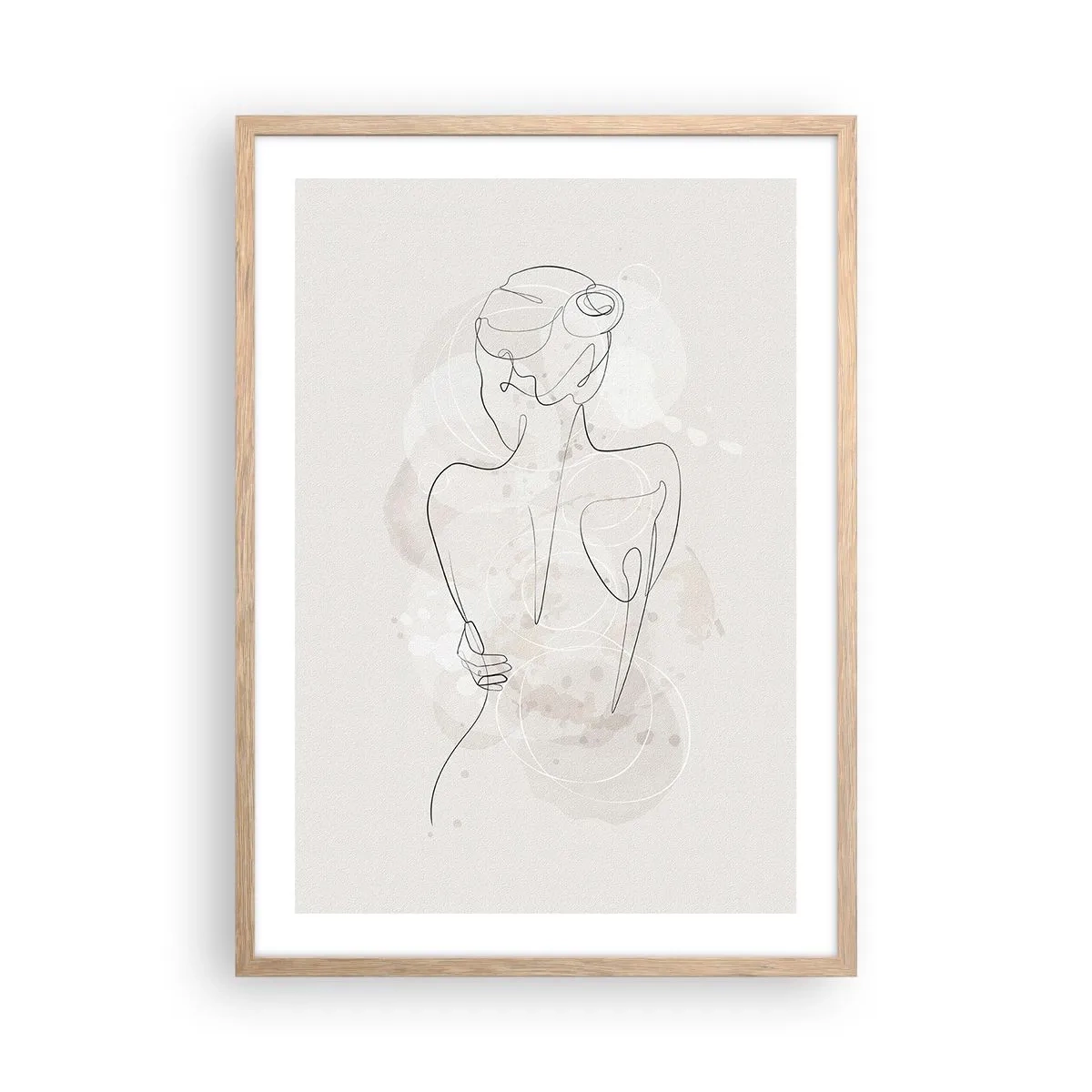 Affiche dans un chêne clair - Poster - Comme un instrument sensible - 50x70 cm