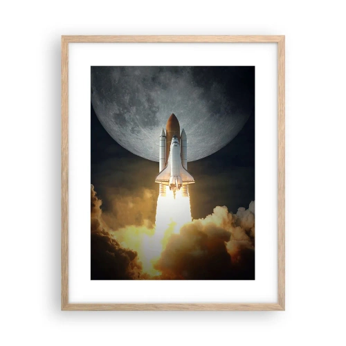 Affiche dans un chêne clair - Poster - Le début d'une aventure surnaturelle - 40x50 cm