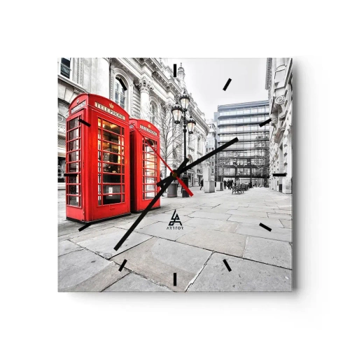 Horloge murale - Pendule murale - Welcome to London - 40x40 cm