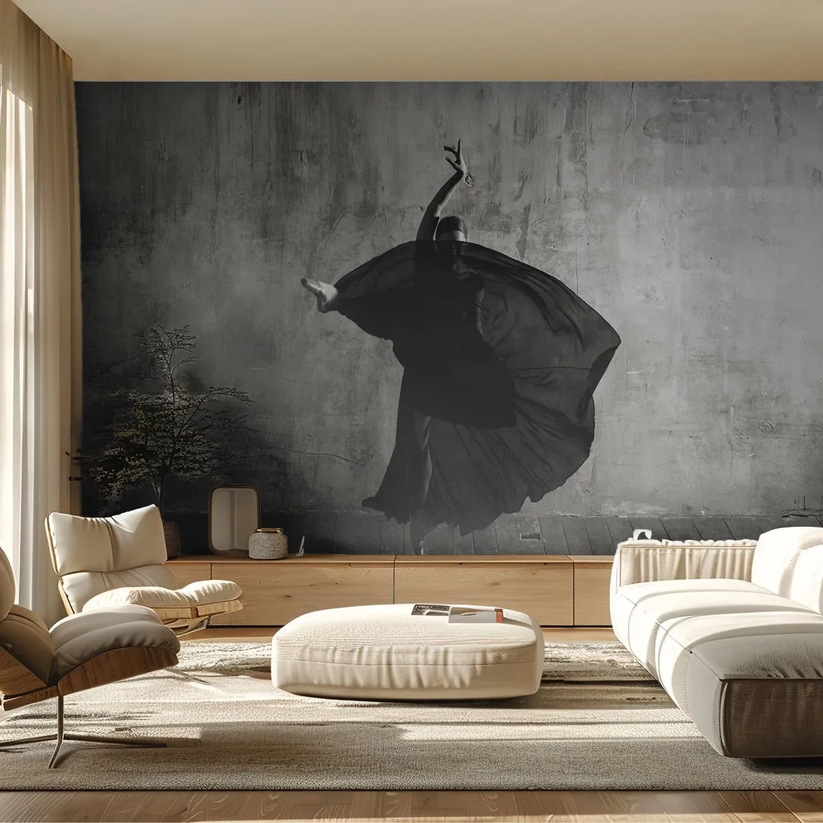 Papier Peint Autocollant Deluxe Sticker - Pas plein de passion - Ballerine, Danse, Ballet - 250x175 cm