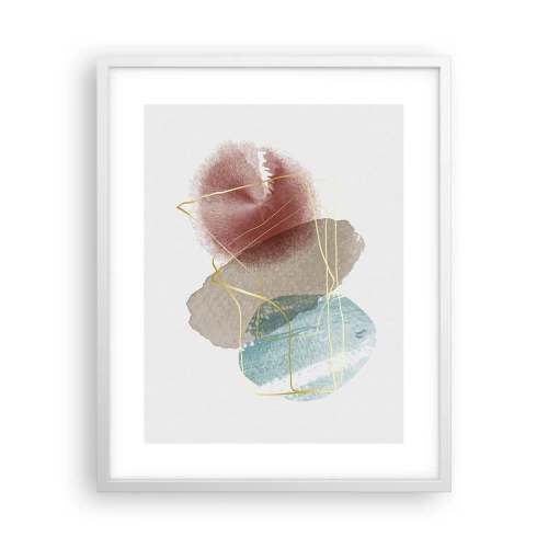Affiche dans un cadre blanc - Poster - Coraux de l'espace - 40x50 cm