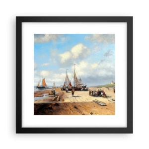 Affiche dans un cadre noir - Poster - Après une capture réussie - 30x30 cm