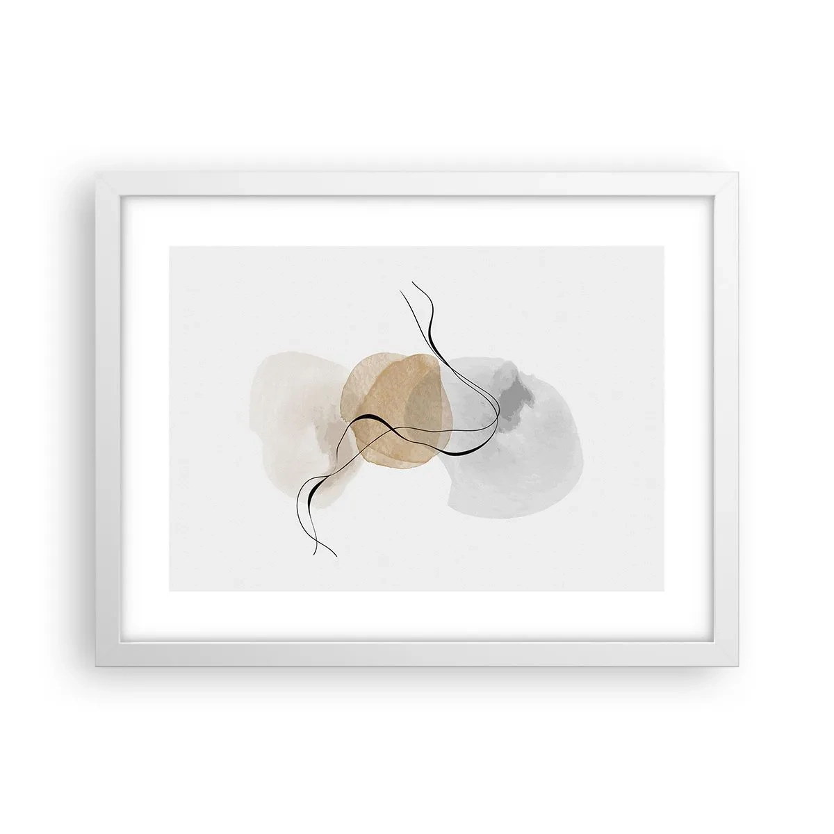 Affiche dans un cadre blanc - Poster - Perles d'air - 40x30 cm