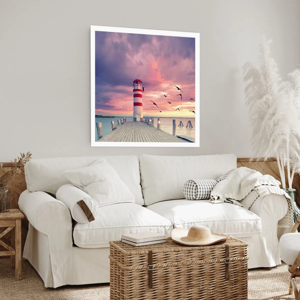 Affiche - Poster - C'est l'heure d'aller au port - 60x60 cm