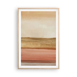 Affiche dans un chêne clair - Poster - Composition verticale - 61x91 cm