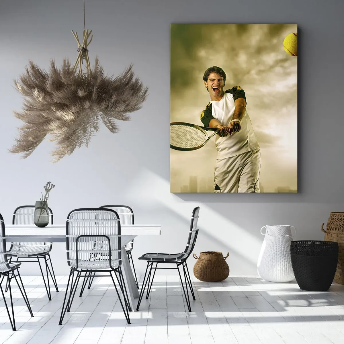Impression sur toile - Image sur toile - Énergie et joie - 55x100 cm