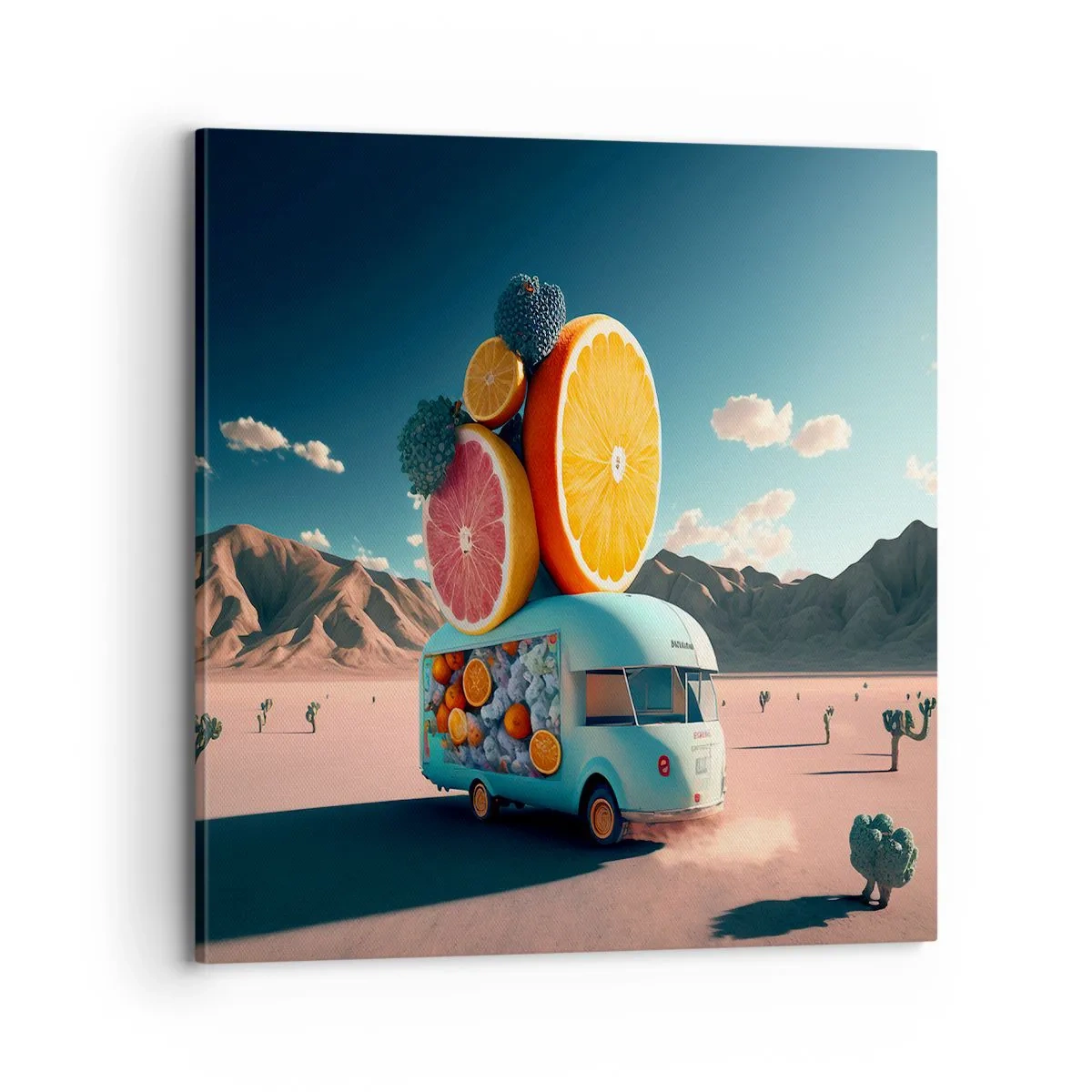 Impression sur toile - Image sur toile - Le goût des vacances - 70x70 cm