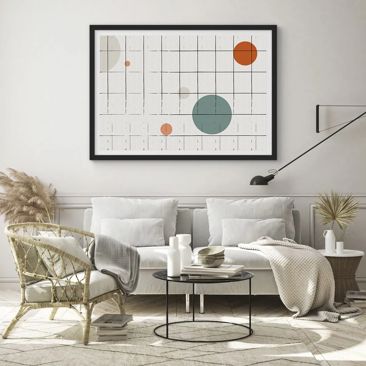 Affiche dans un cadre noir - Poster - Piégé. Nous ou eux ? - 91x61 cm