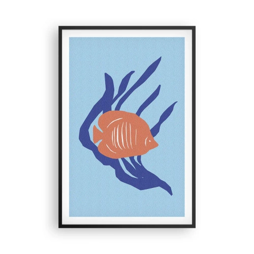 Affiche dans un cadre noir - Poster - Habitant des eaux coralliennes - 61x91 cm