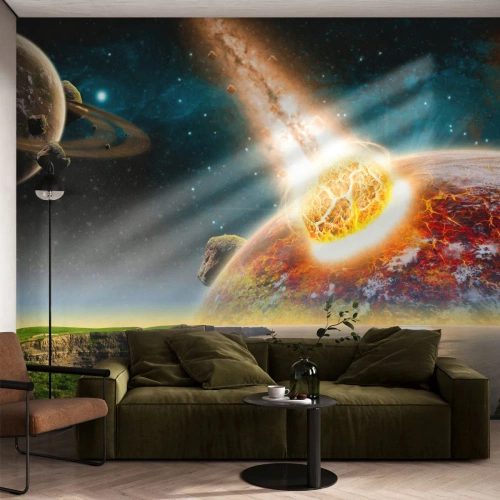 Papier Peint Photo Standard Eco - Drame spatial - Abstraction, Paysage, Cosmos - 450x315 cm