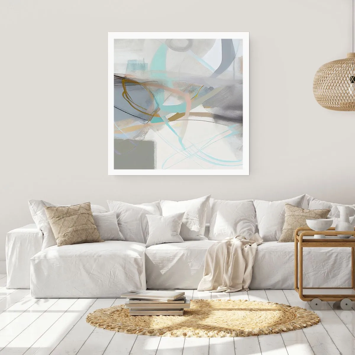 Affiche - Poster - Abstraction brumeuse - 50x50 cm