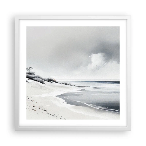 Affiche dans un cadre blanc - Poster - Ensemble depuis toujours - 50x50 cm