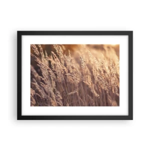 Affiche dans un cadre noir - Poster - Prêt à accueillir l'automne - 40x30 cm