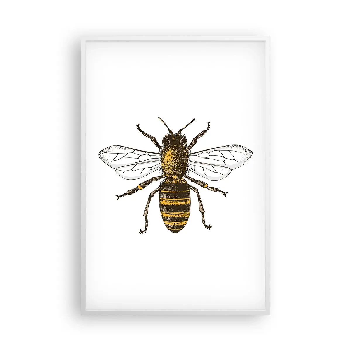 Affiche dans un cadre blanc - Poster - Belle et bonne - 61x91 cm