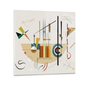 Impression sur verre - Image sur verre - Et le monde s’amuse - 30x30 cm