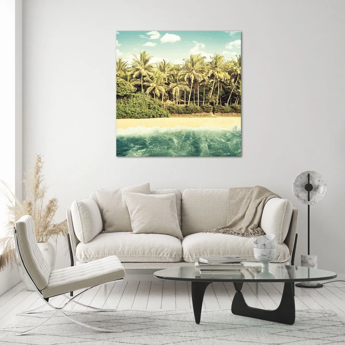 Impression sur verre - Image sur verre - Peut-être ici? - 70x70 cm