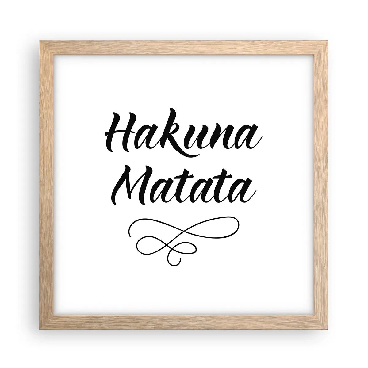 Affiche dans un chêne clair - Poster - Le meilleur conseil - 30x30 cm