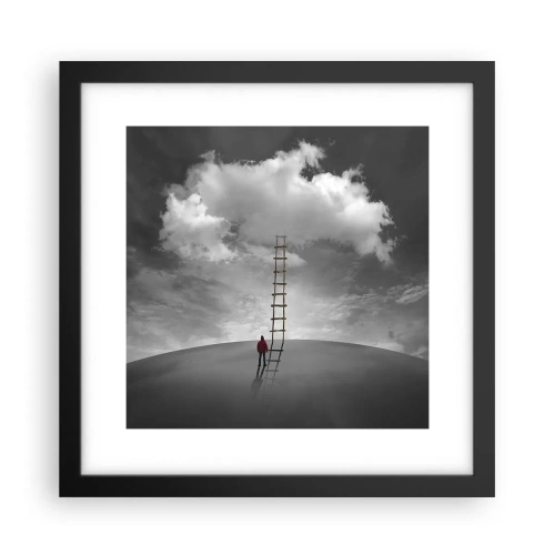 Affiche dans un cadre noir - Poster - Tout est possible - 30x30 cm