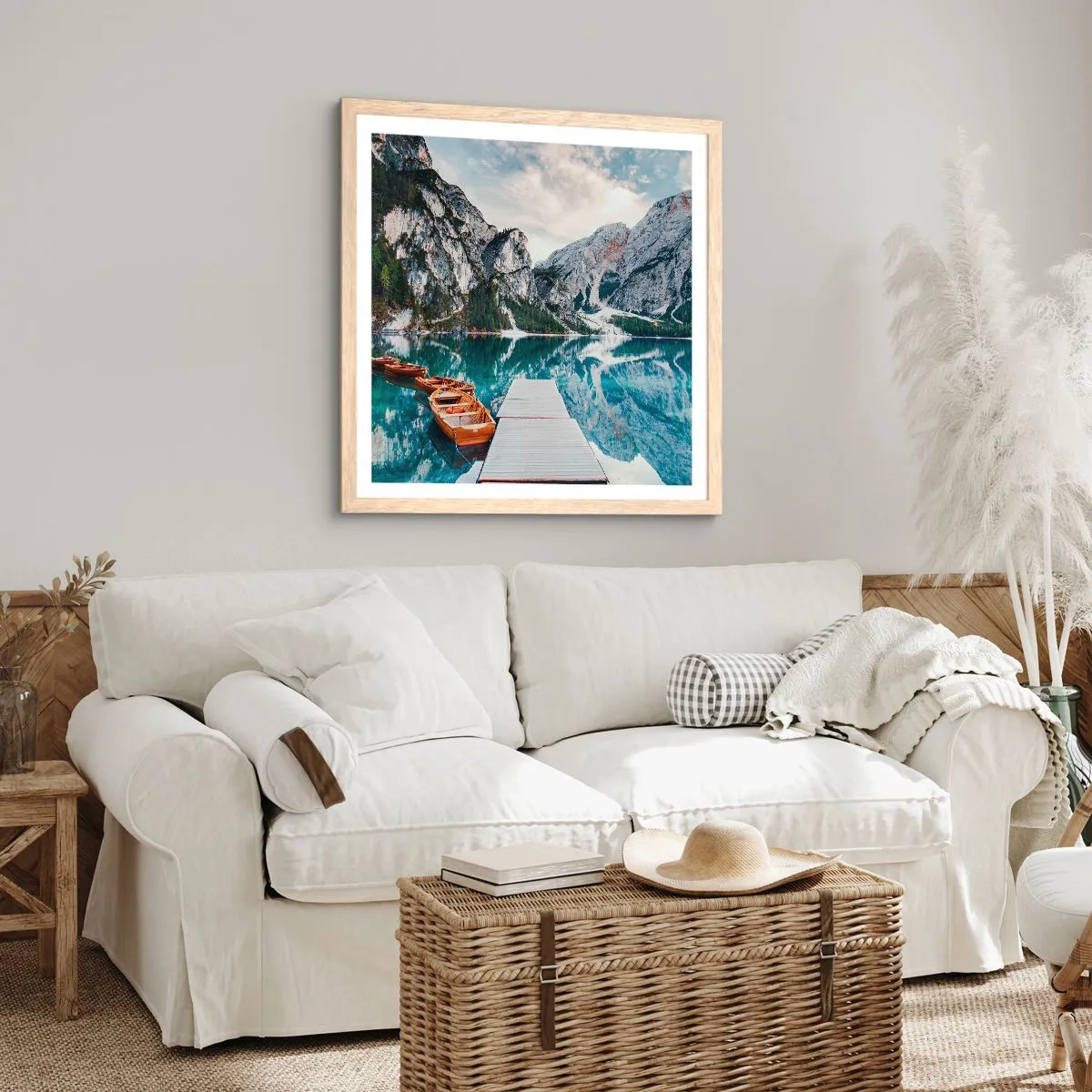 Affiche dans un chêne clair - Poster - On va te montrer la beauté - 30x30 cm