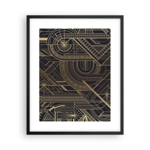 Affiche dans un cadre noir - Poster - Concept, idée, plan - 40x50 cm