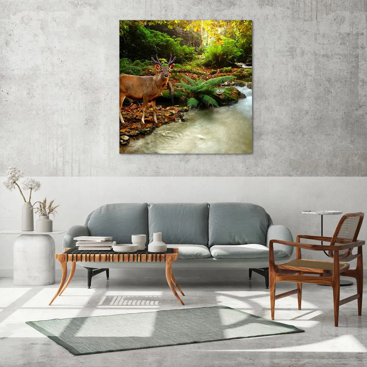 Impression sur verre - Image sur verre - Bienvenue dans mon monde - 70x70 cm