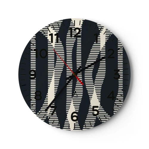 Horloge murale - Pendule murale - Une tentative de briser l'obscurité - 40x40 cm