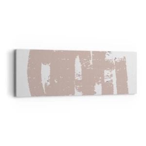 Impression sur toile - Image sur toile - Abstraction en rose tendre - 90x30 cm