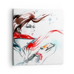 Impression sur toile - Image sur toile - Quelque chose se passe en moi - 70x70 cm