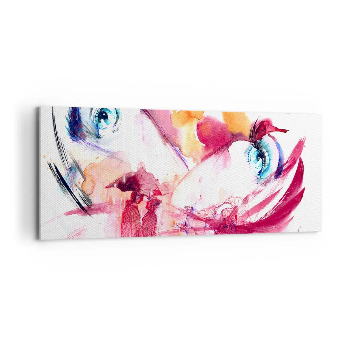 Impression sur toile - Image sur toile - Le monde prospère dans la proximité - 100x40 cm