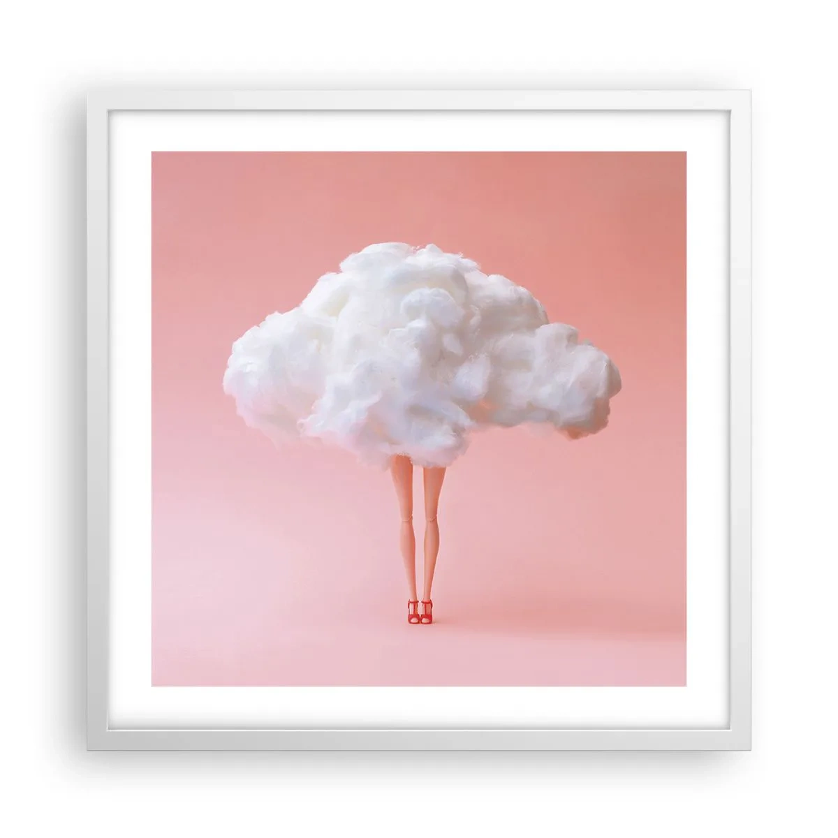 Affiche dans un cadre blanc - Poster - Douce promesse - 50x50 cm