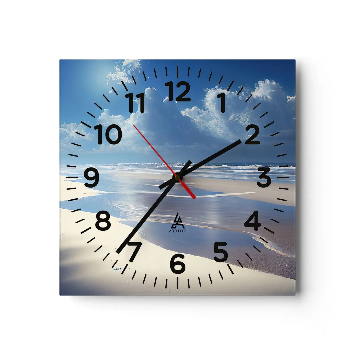 Horloge murale - Pendule murale - Des vacances paradisiaques - 30x30 cm