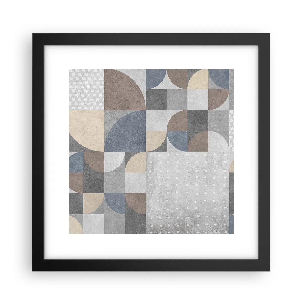 Affiche dans un cadre noir - Poster - Fantaisie de la céramique - 30x30 cm