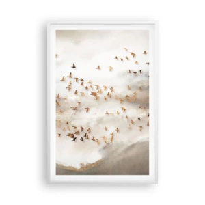 Affiche dans un cadre blanc - Poster - Il est l'heure… - 61x91 cm