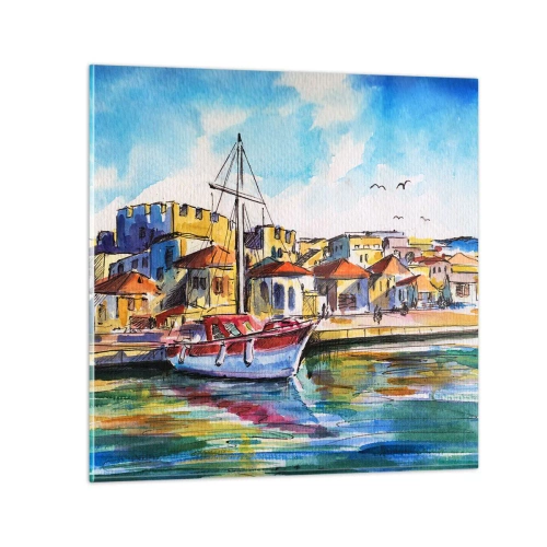 Impression sur verre - Image sur verre - Après-midi arc-en-ciel - 60x60 cm