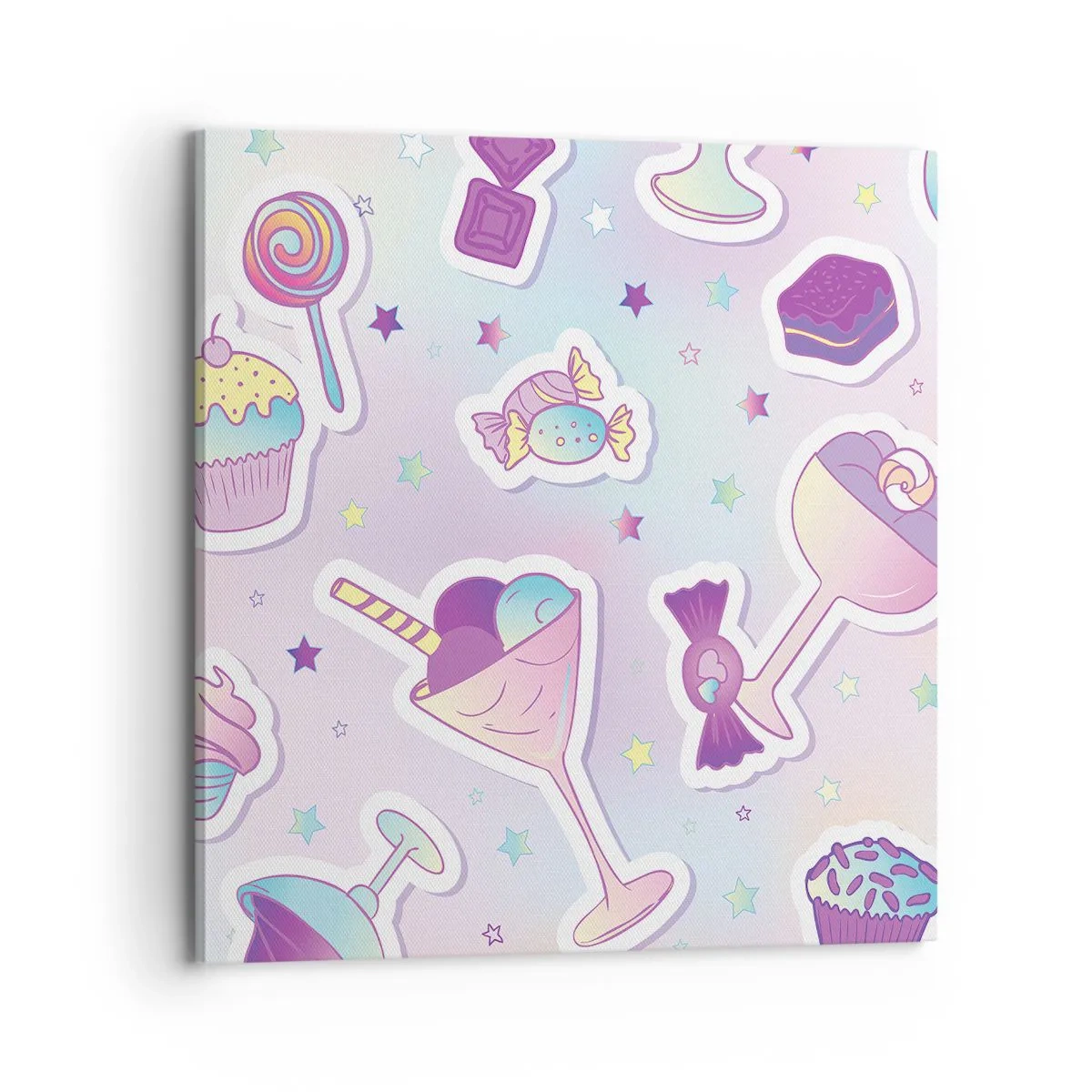 Impression sur toile - Image sur toile - Pour que tous les jours soit un anniversaire  - 70x70 cm