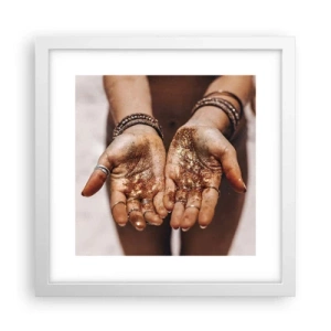 Affiche dans un cadre blanc - Poster - Un don pour vous - 30x30 cm